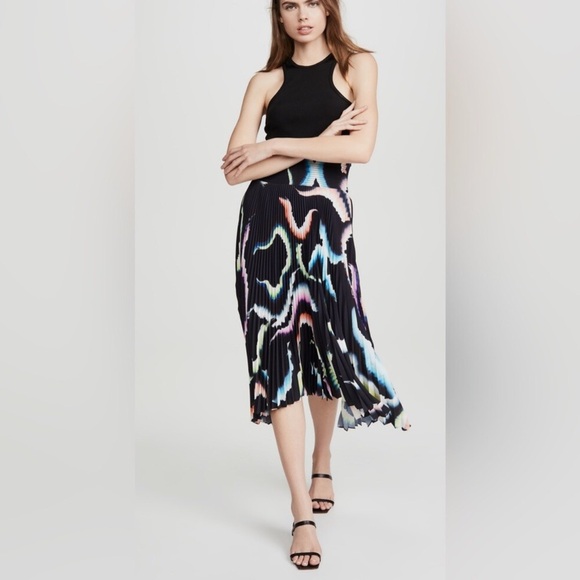 A.L.C. Sonali Abstract Print Skirt